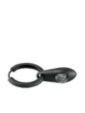 Parts of Four oxidised-silver teardrop earring - Black