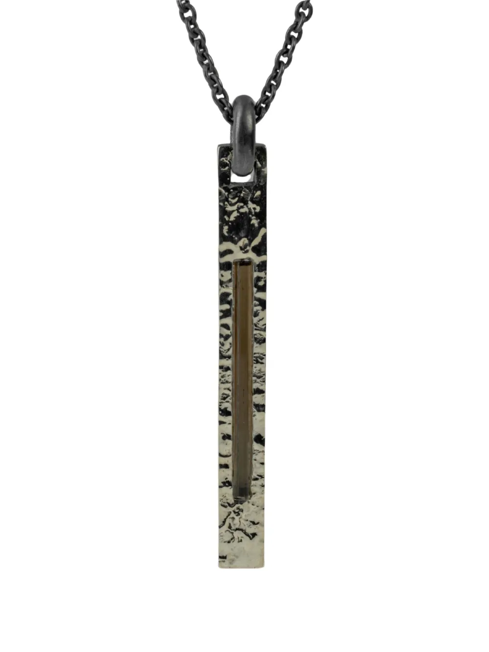 Parts of Four rectangular-plate necklace - Argento