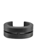 Parts of Four sterling-silver Crescent Crevice bracelet - Black