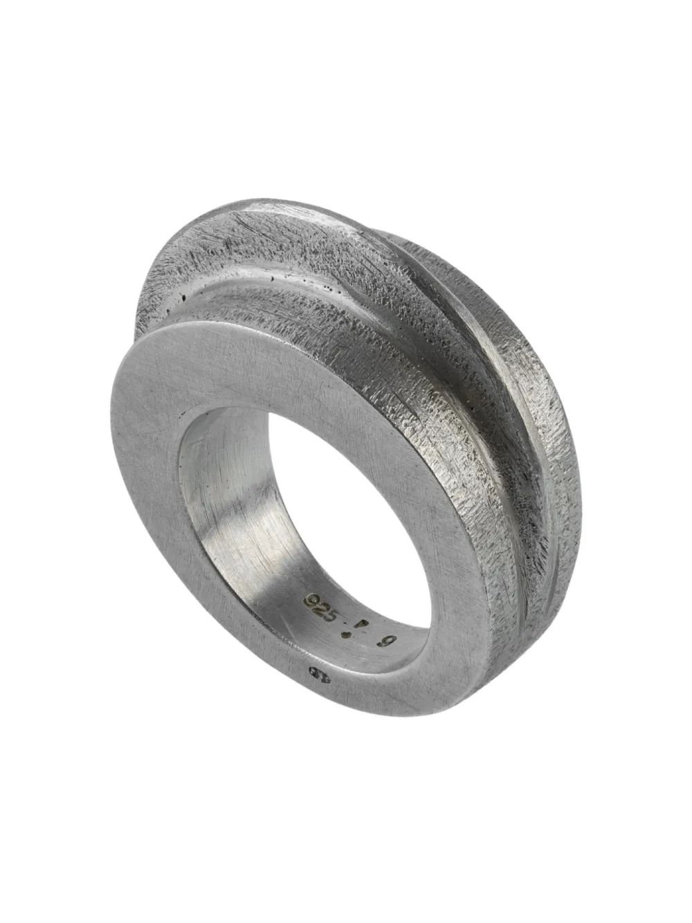 Parts of Four Foldform Crescent ring | Silver | Image 1