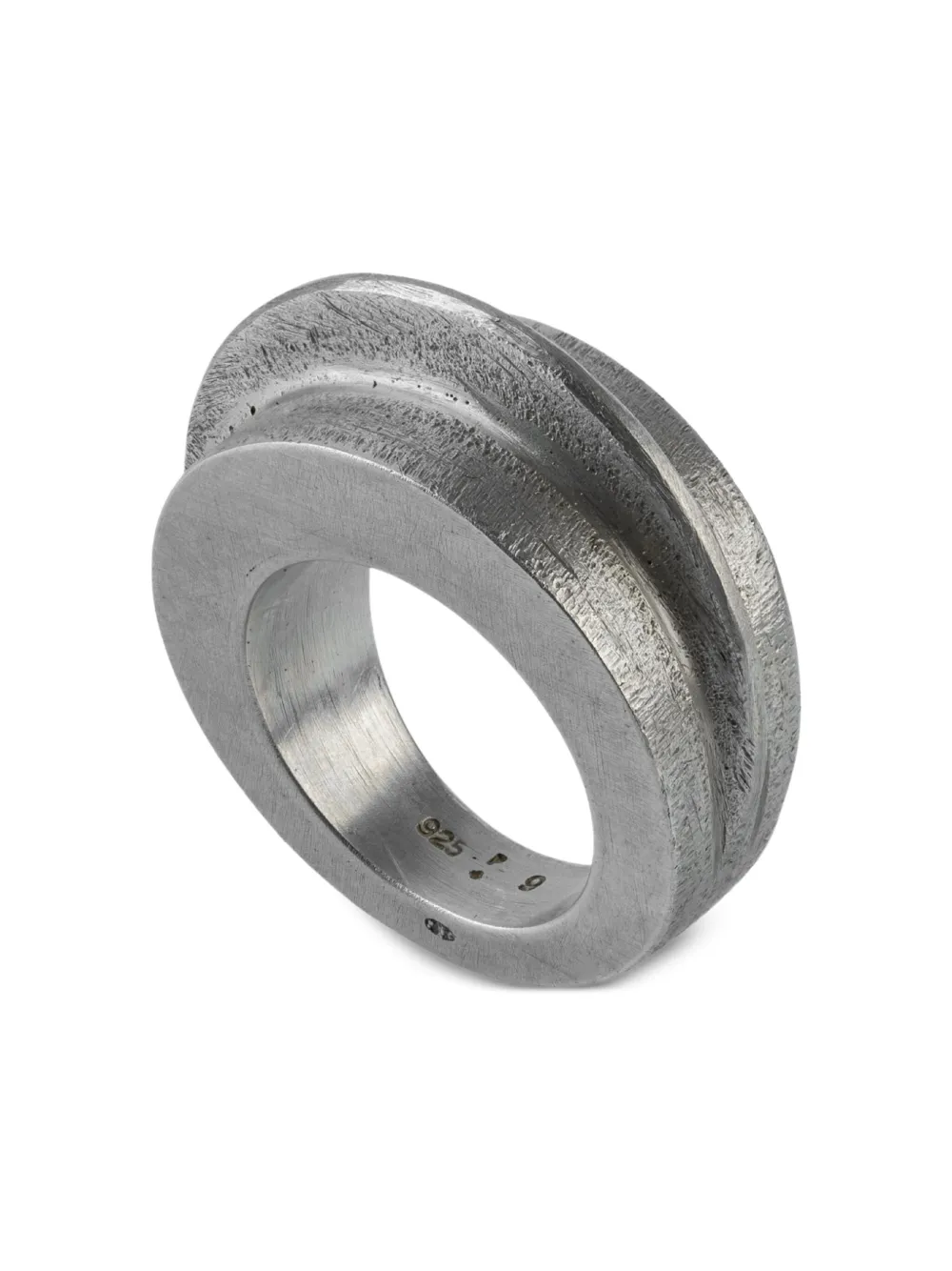 Parts of Four Foldform Crescent ring | Silver | Image 1