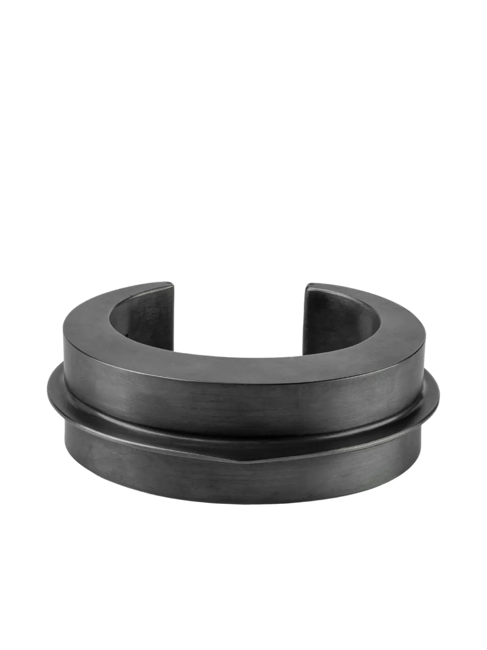 Parts of Four sterling-silver Crescent Folded bracelet - Nero