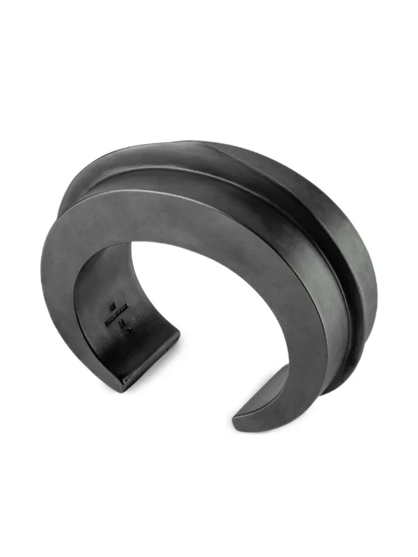Parts Of Four sterling-silver Crescent Folded Bracelet | Black