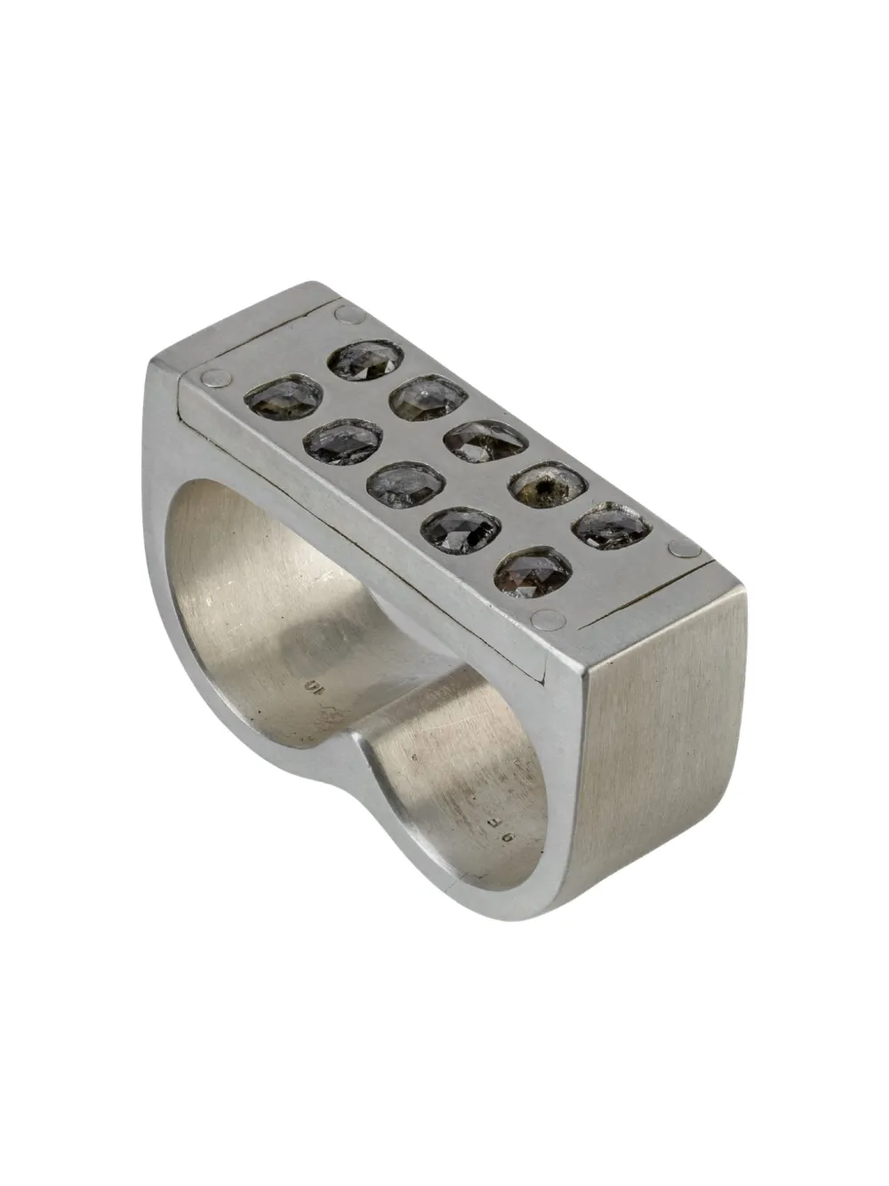 Parts of Four Plate Double ring | Silver | Image 1