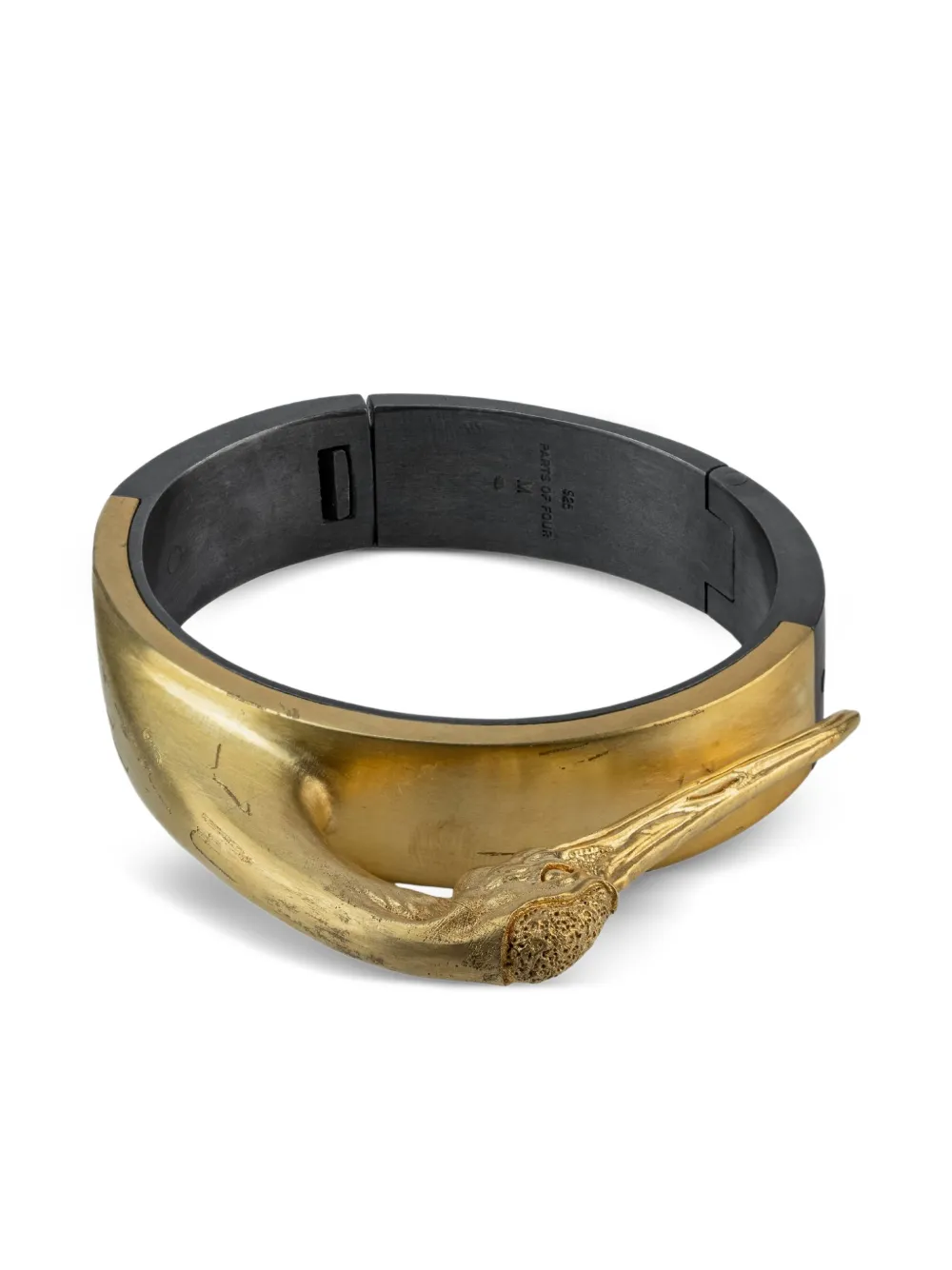 Parts of Four  x Dualflow sterling-silver Sistema crane-head bracelet | Gold | Image 1