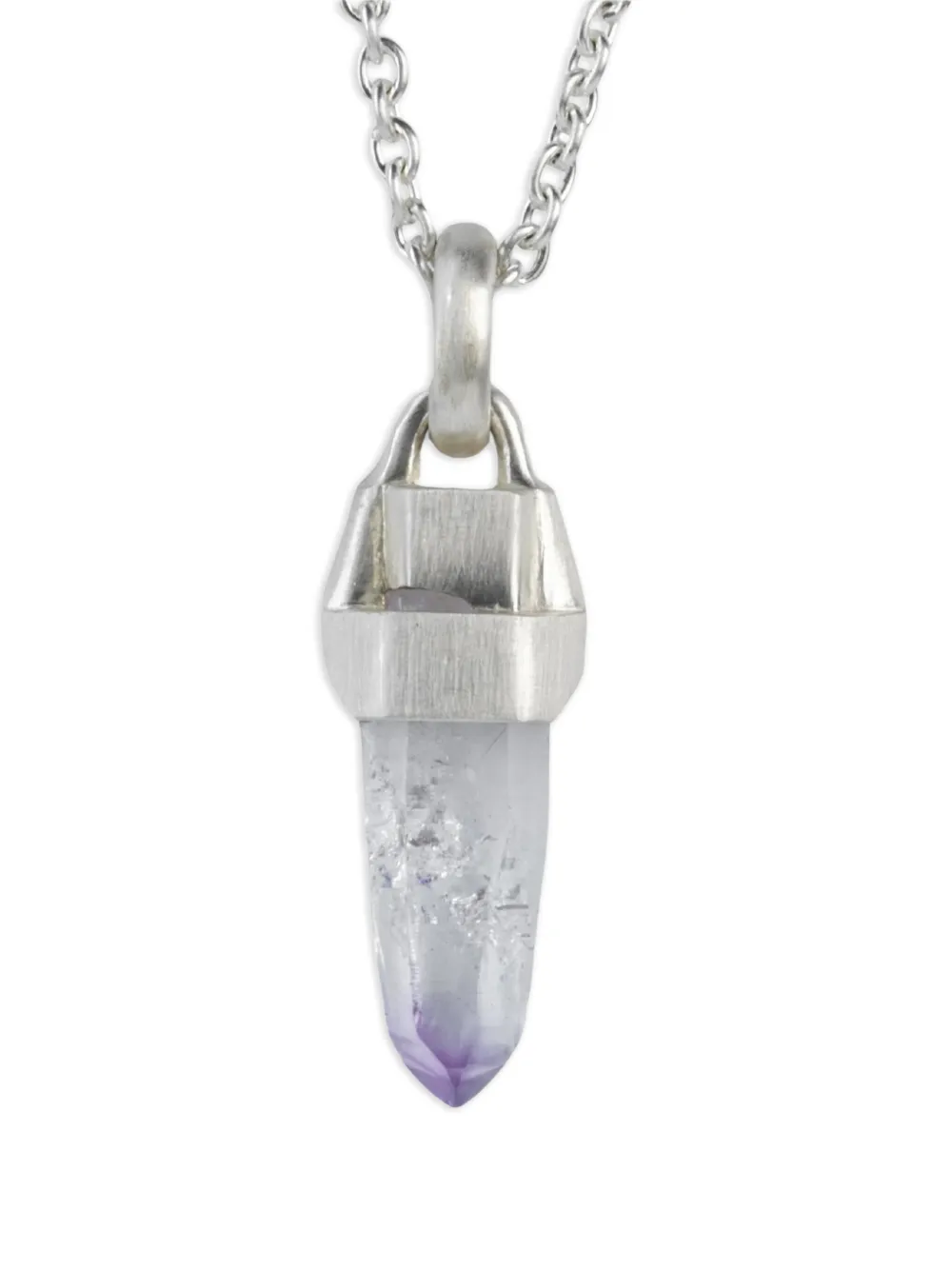 Parts of Four amethyst sterling-silver necklace - Argento