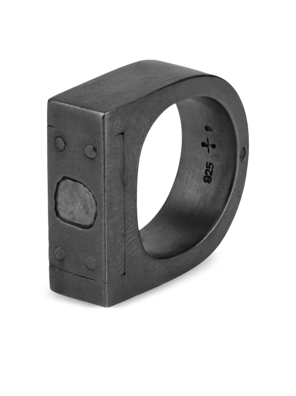 Parts of Four Plate Single Ring mit Diamantplatte | Damen | Image 2
