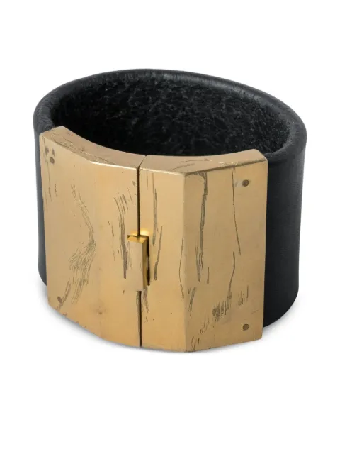 Parts of Four Box Lock leather bracelet