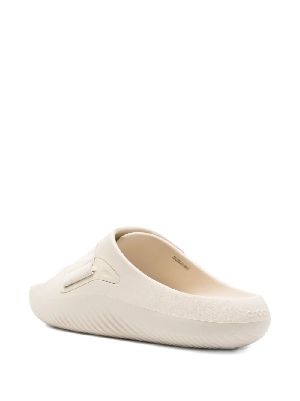 Crocs Mellow Luxe strap-detail slides Neutrals