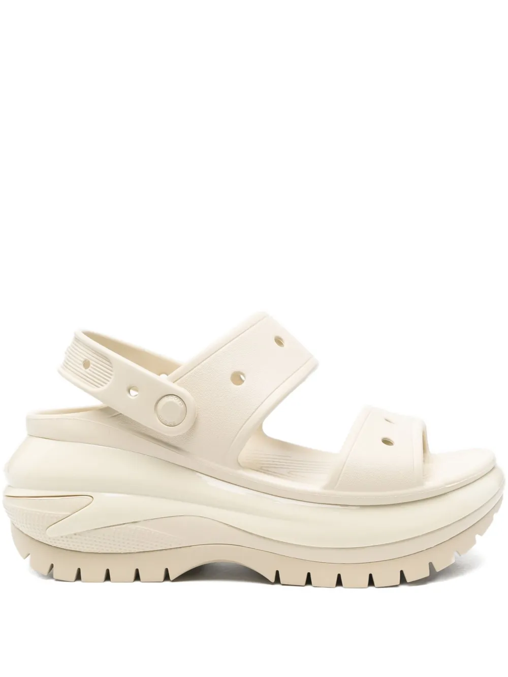 Crocs platform two-strap sandals Neutrals