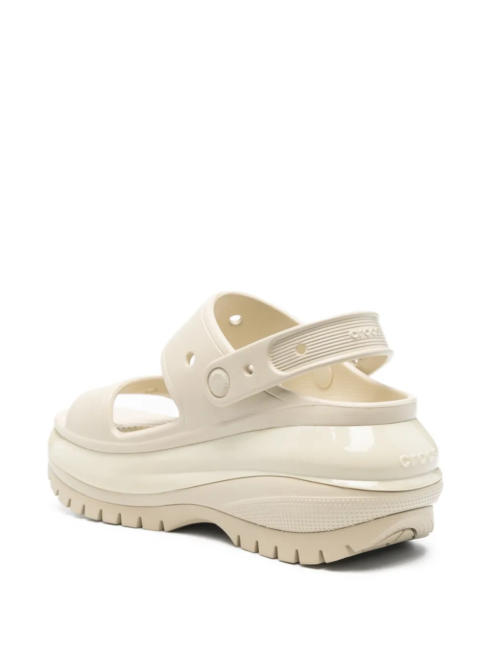 Crocs platform two-strap sandals Neutrals