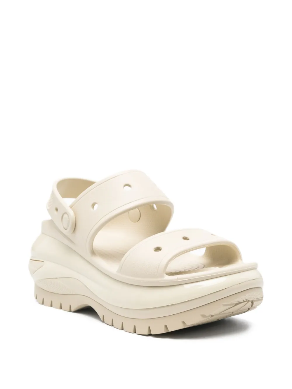 Crocs platform two-strap sandals Neutrals
