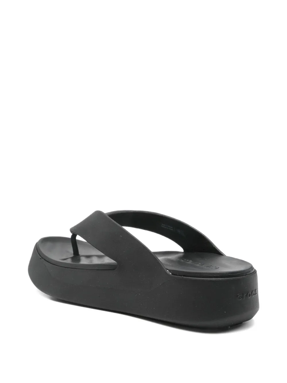 Crocs Getaway Platform Flip Flops In Black