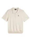 A.P.C. Octave anchor-embroidered polo shirt - Neutrals