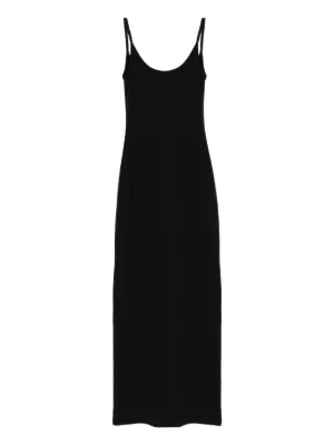 James Perse Linen Halter Dress - Black
