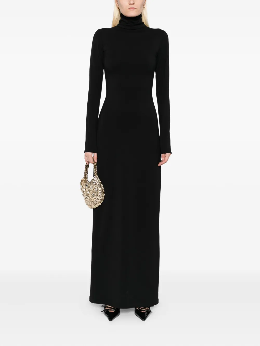 Xenia Magera Jersey jurk Zwart