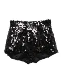 Xenia Magera sequin shorts - Black