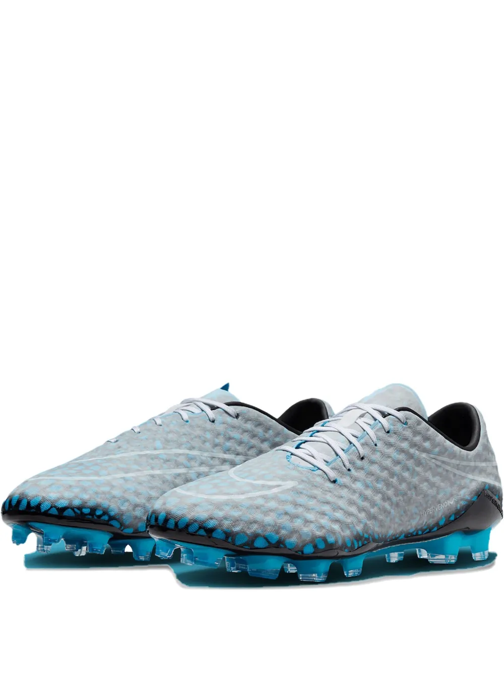 Nike Hypervenom Phantom 1 FG "Black/Blue Fury/Black" cleats - Bianco