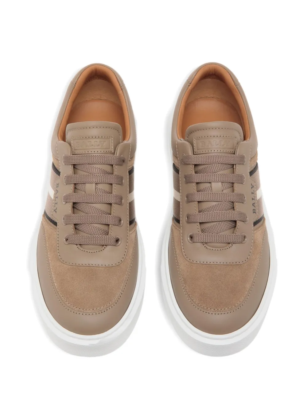 Bally suede stripe-detailing sneakers Neutrals