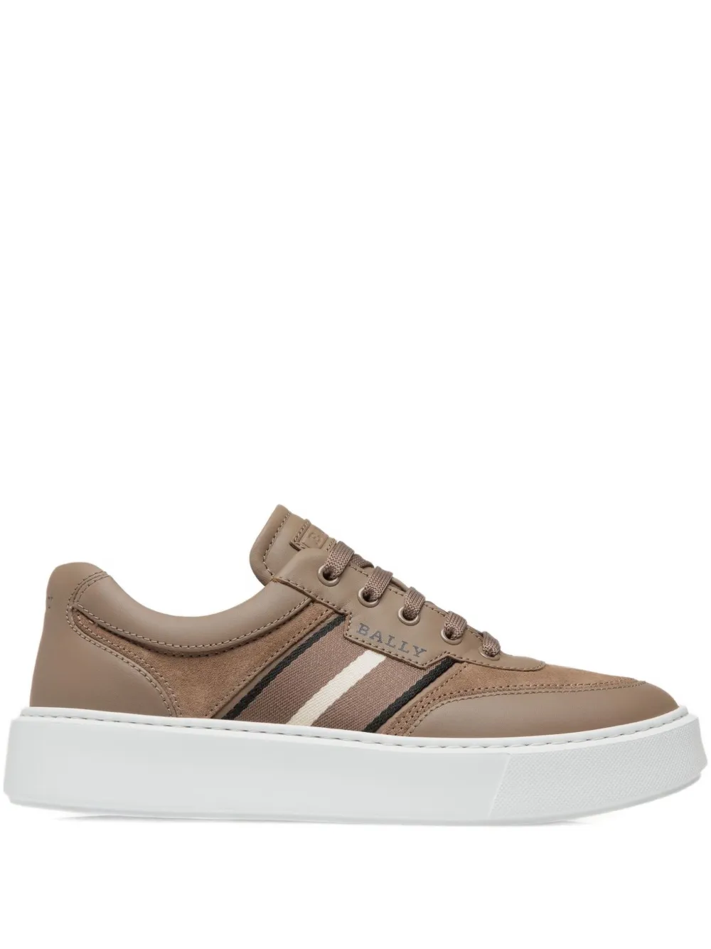 Bally suede stripe-detailing sneakers Neutrals