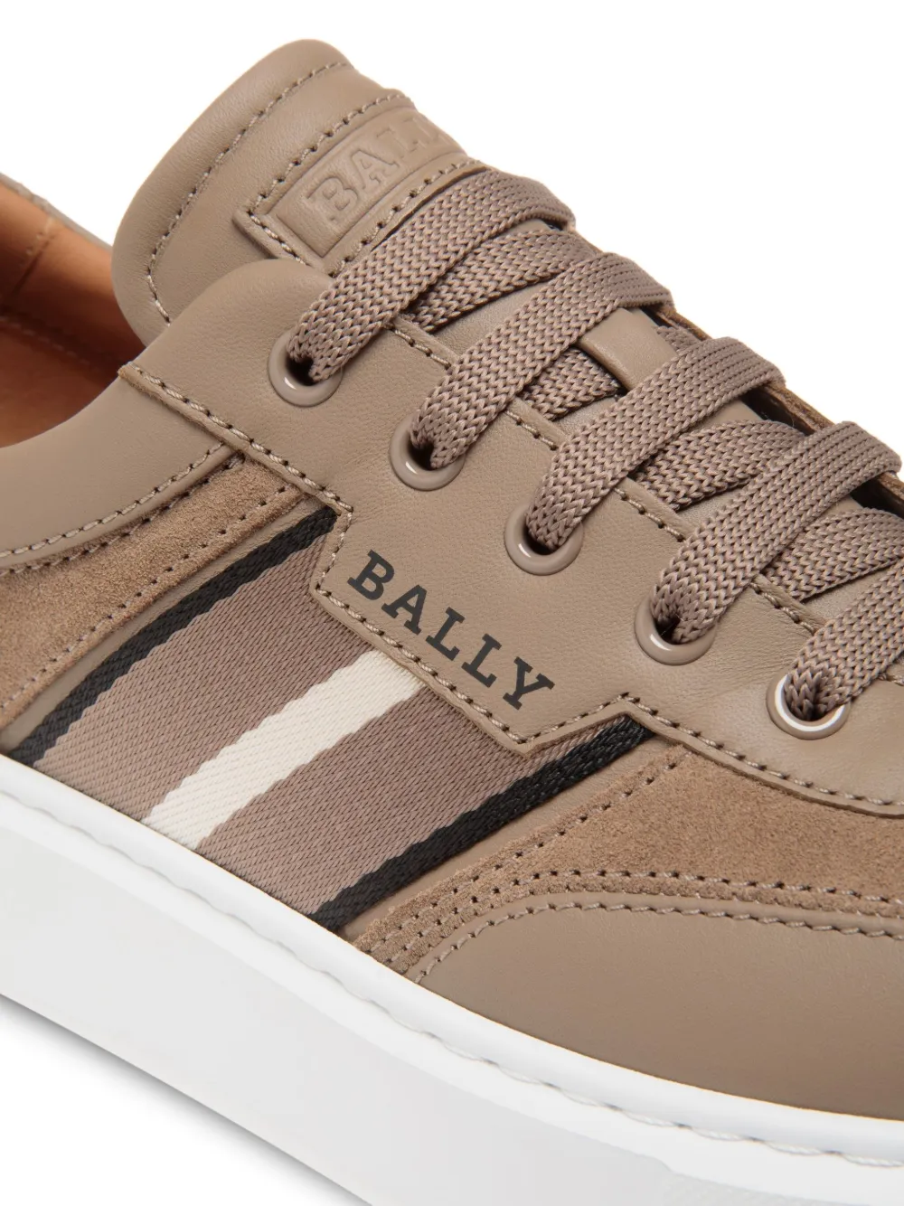 Bally suede stripe-detailing sneakers Neutrals