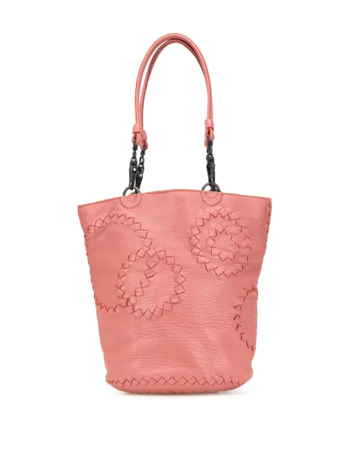 Bottega Veneta Pre-Owned 2007 스몰 인트레치아토 트리밍 세르보 버킷 백