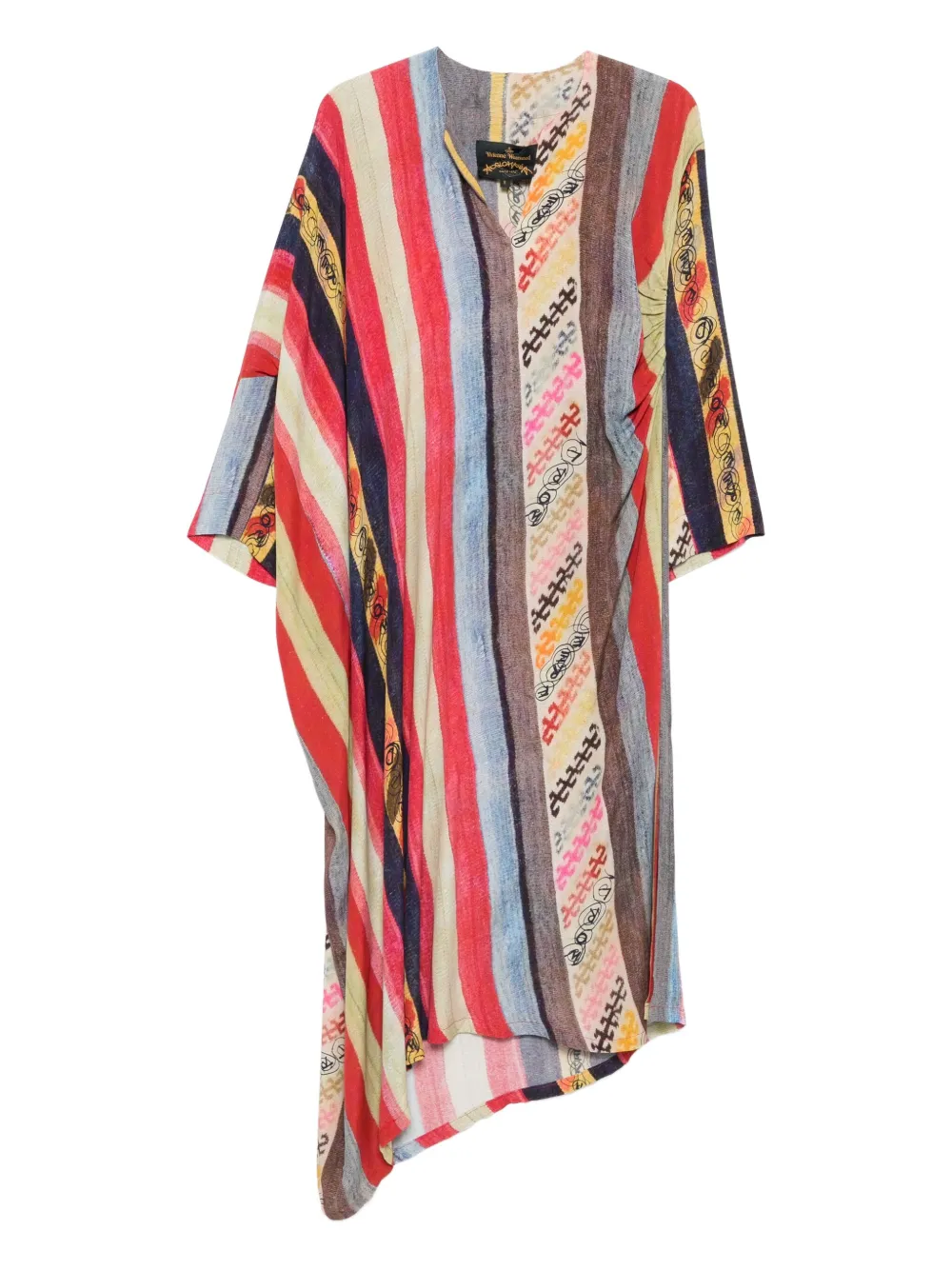 2018-2019 striped asymmetric dress