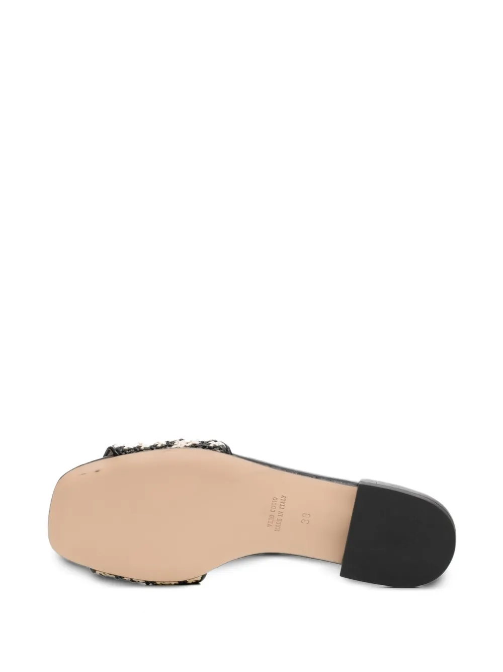 Poche Paris woven flat sandals Neutrals