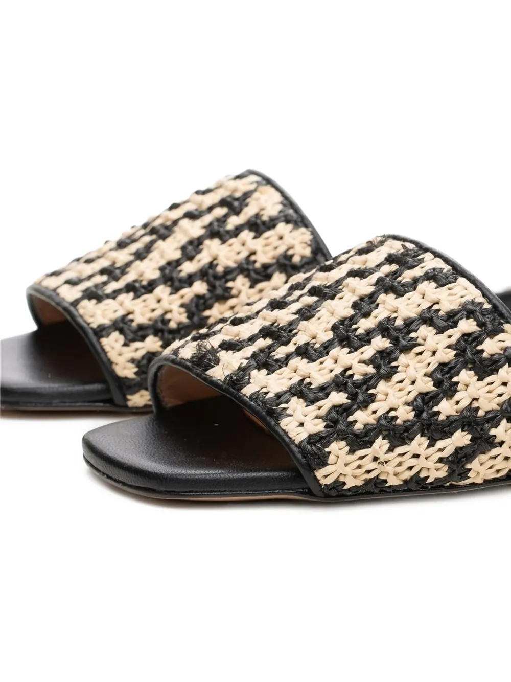 Poche Paris woven flat sandals Neutrals