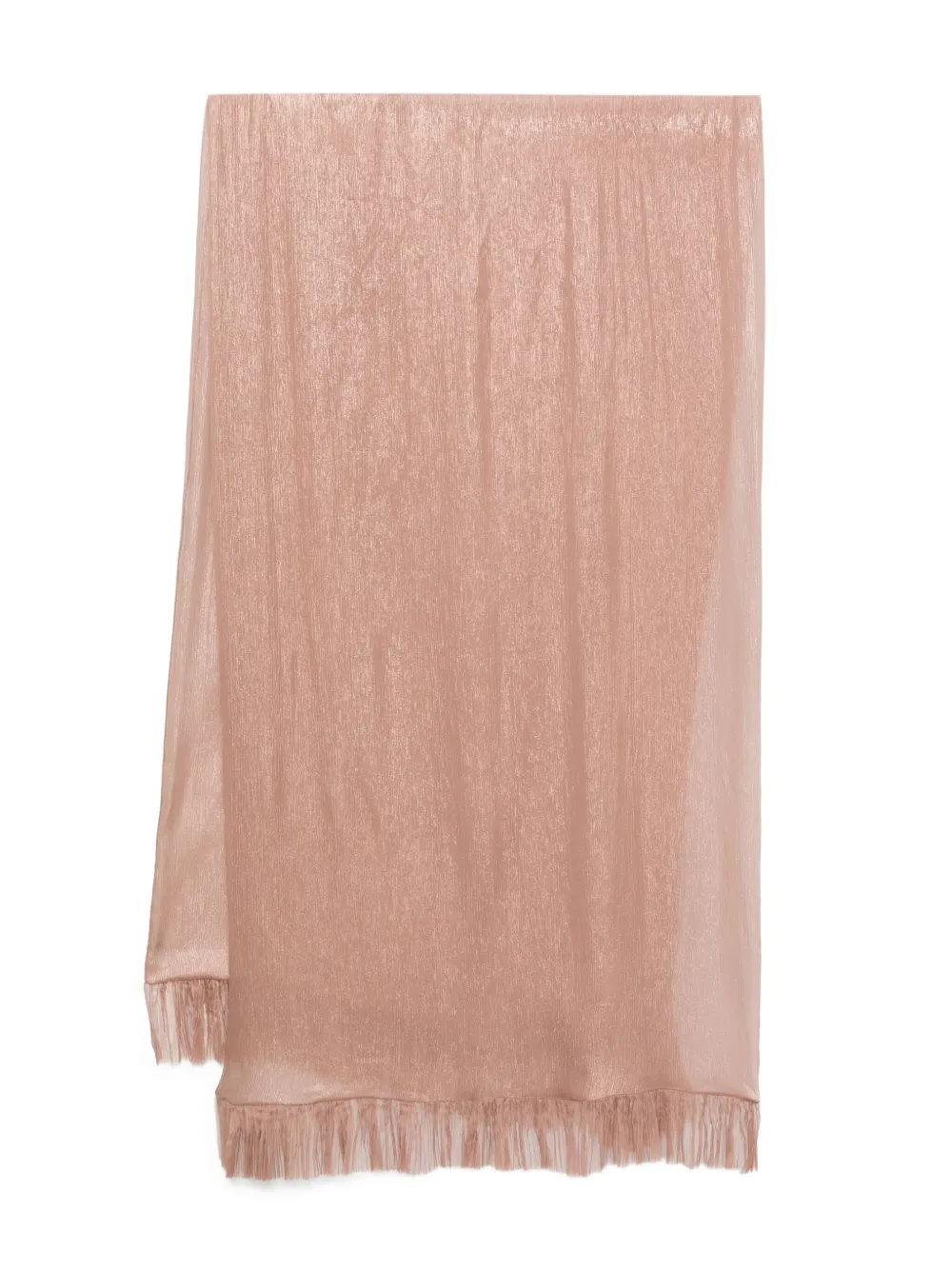 Maria Lucia Hohan Fringe Scarf In Brown