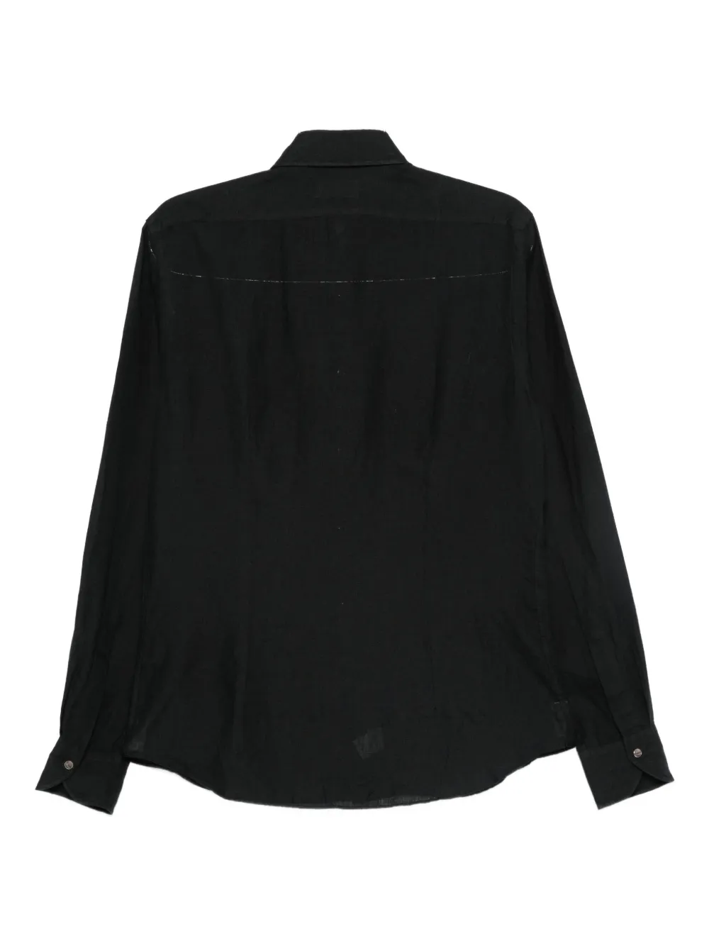 Dell'oglio long-sleeve button-fastening shirt Zwart