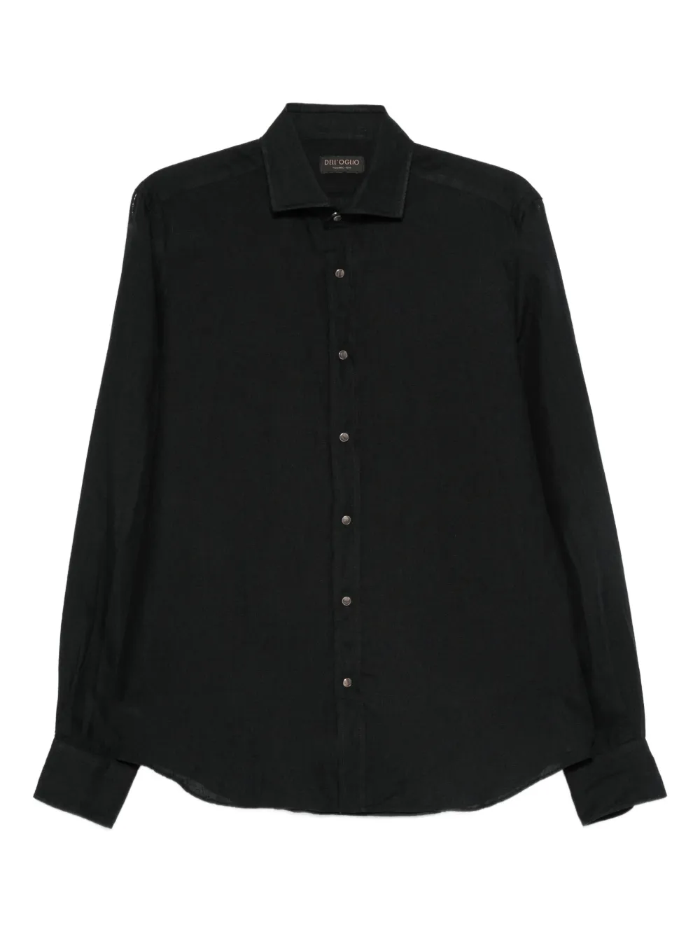 Dell'oglio long-sleeve button-fastening shirt Zwart