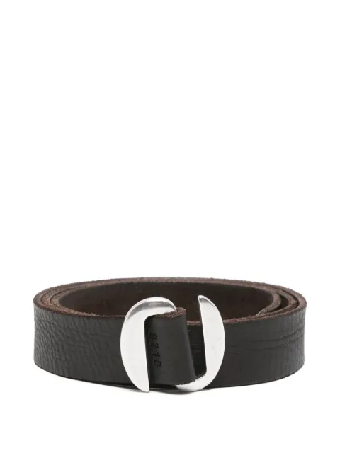 Orciani leather interlocking-buckle belt