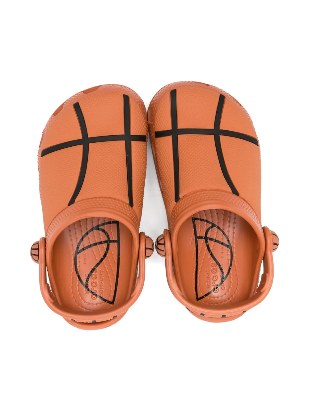  Crocs Kids Classic Basketball Sandals - Orange 