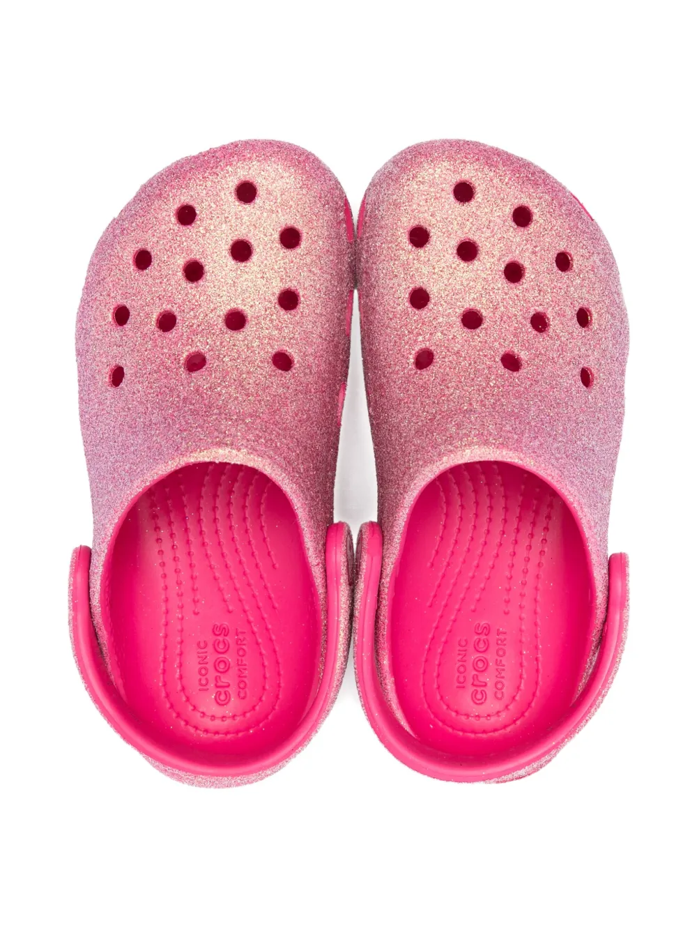Crocs Kids glitter-detail clogs Pink