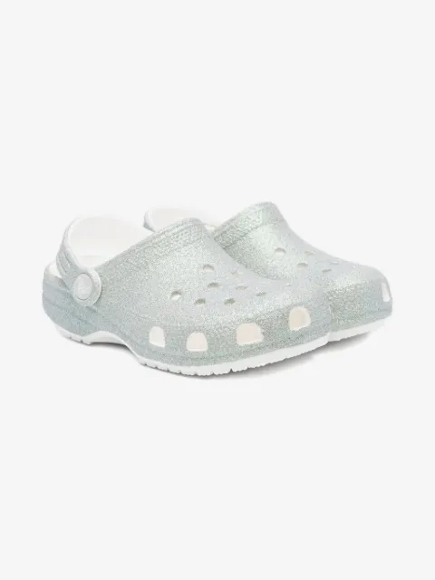 Crocs Kids zuecos con detalle de glitter