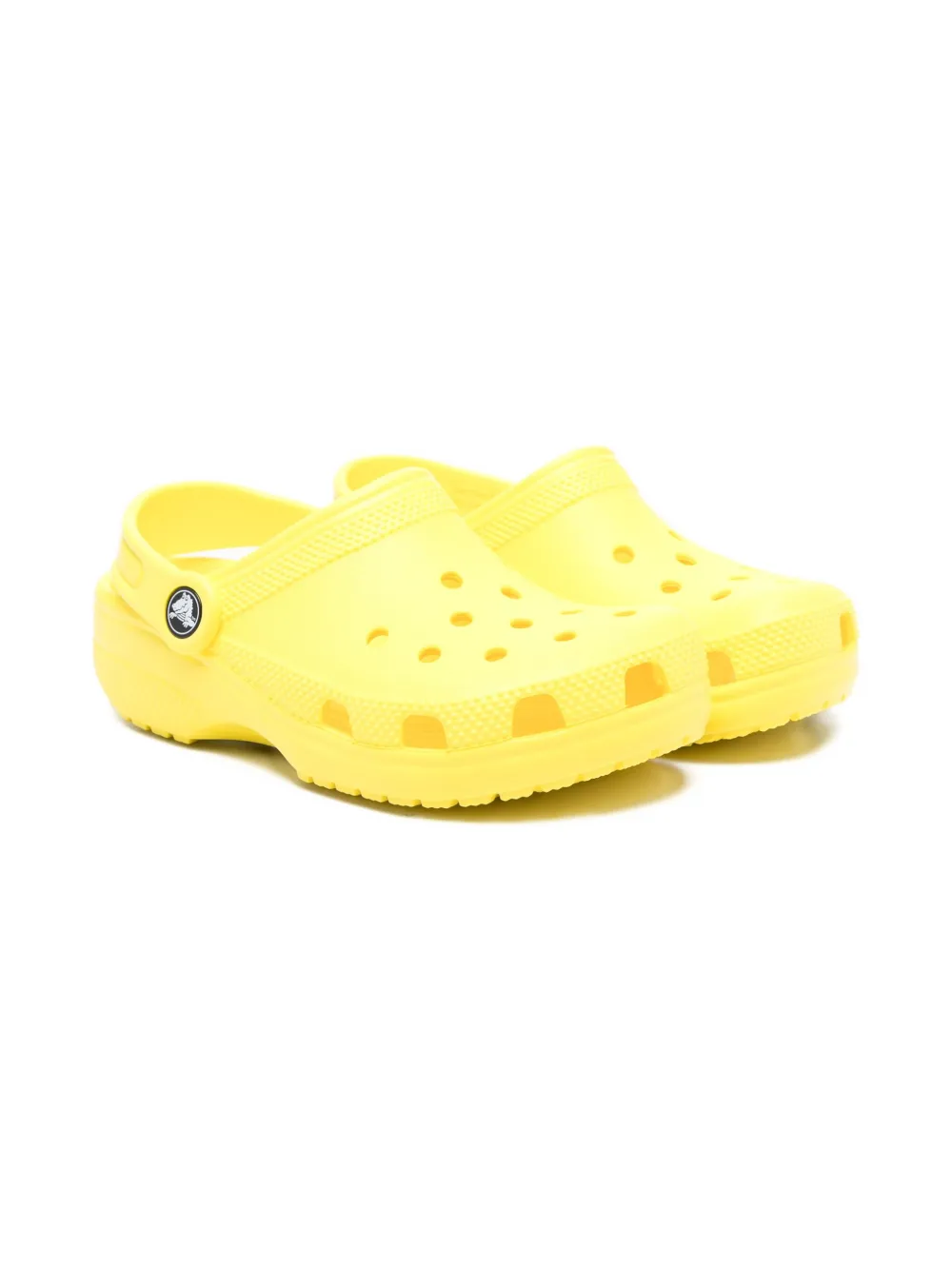 Crocs Kids perforated heel-strap clog Yellow