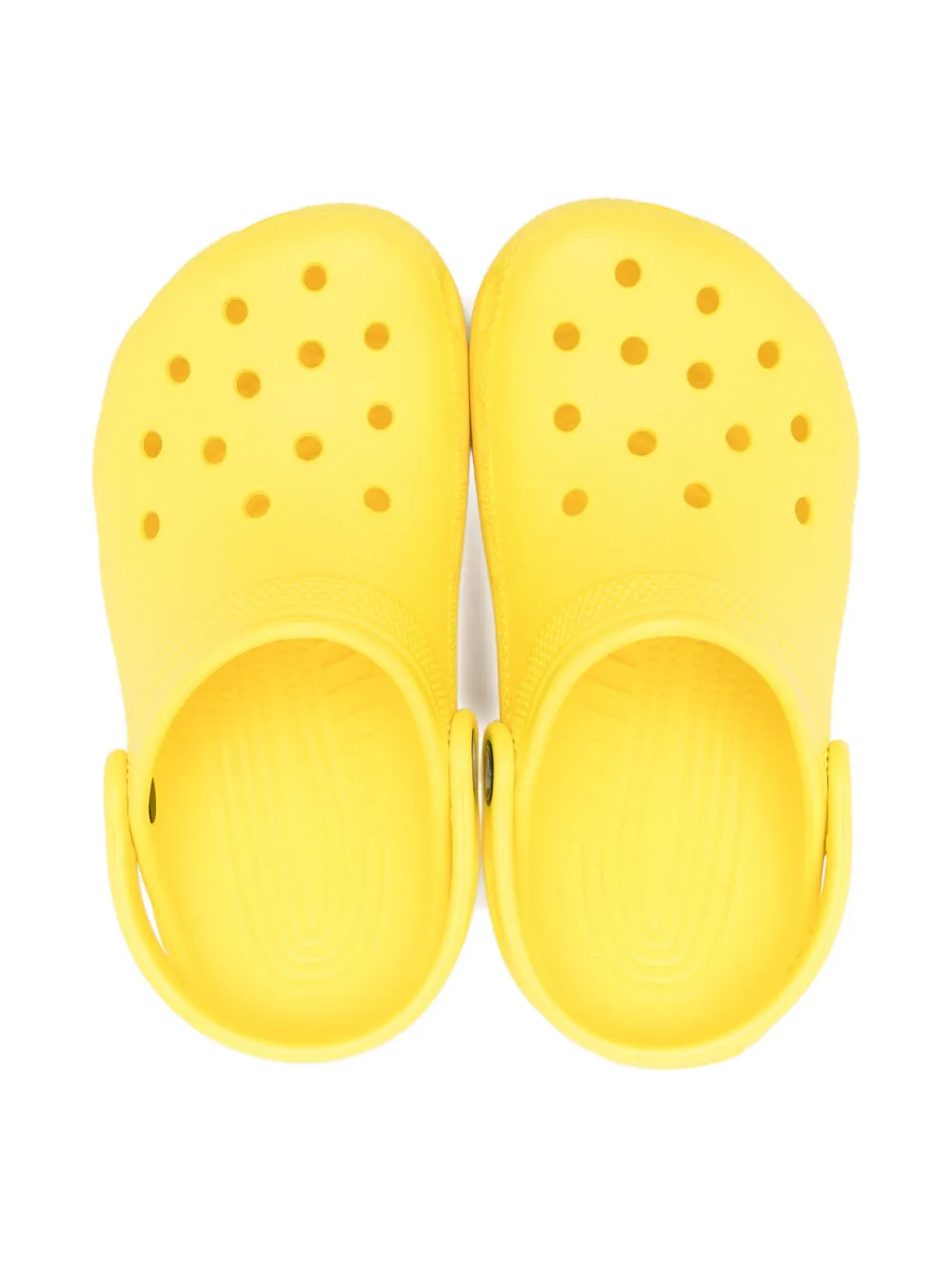 Crocs Kids perforated heel-strap clog Yellow