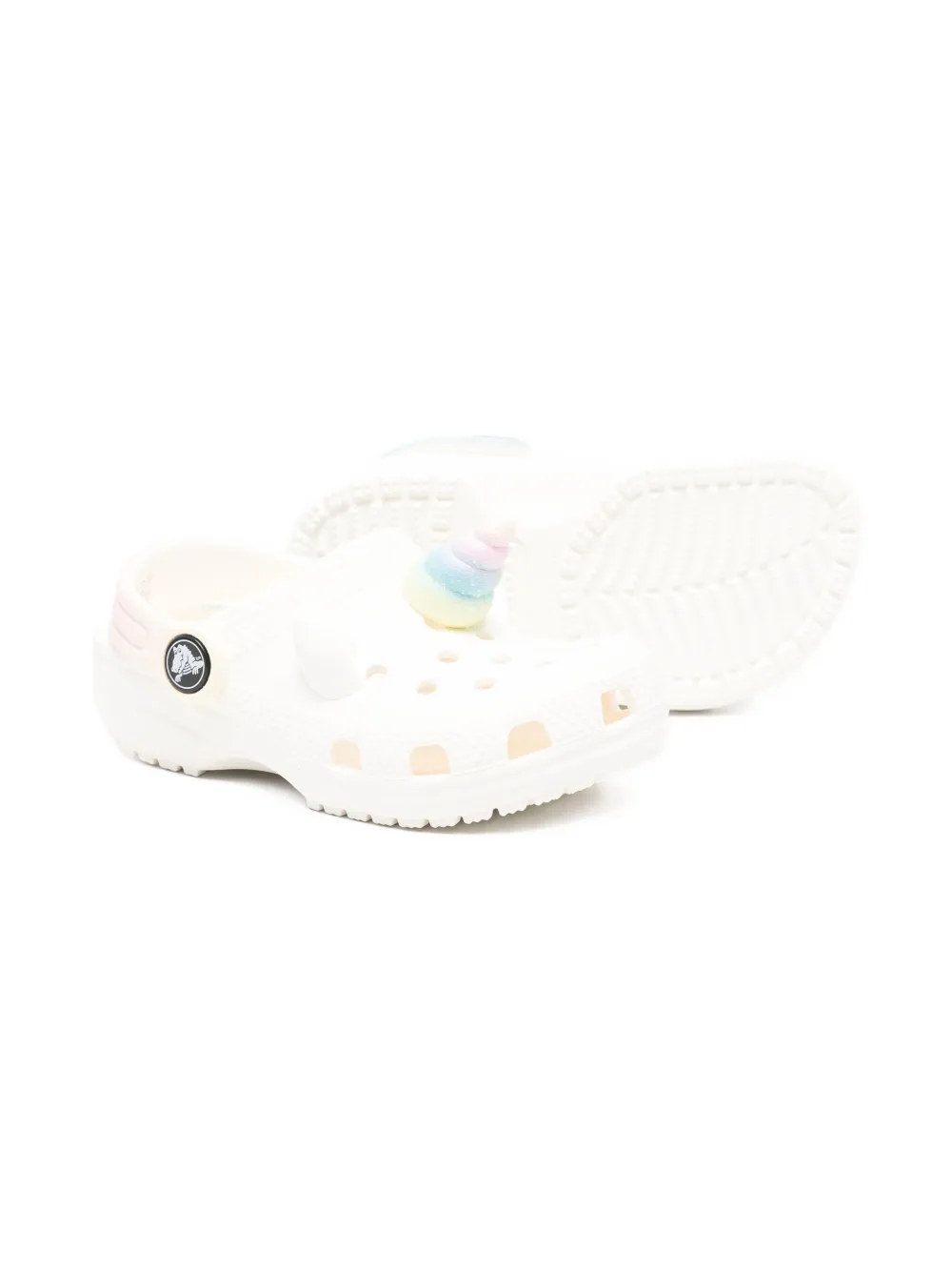 Crocs Kids I AM Rainbow Unicorn clogs White