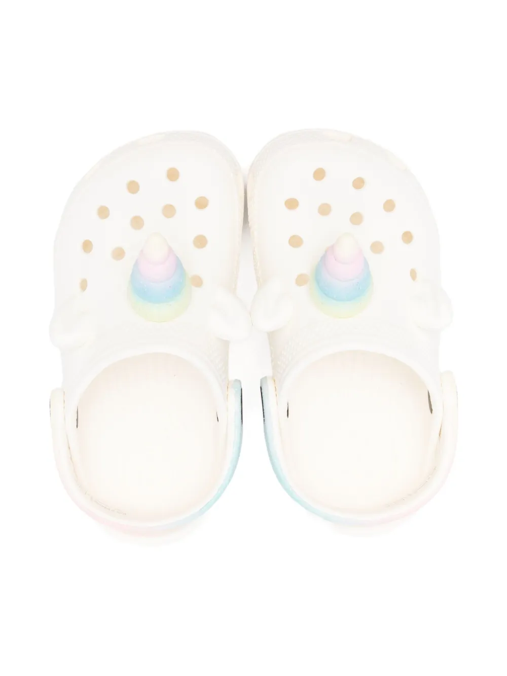 Crocs Kids I AM Rainbow Unicorn clogs White