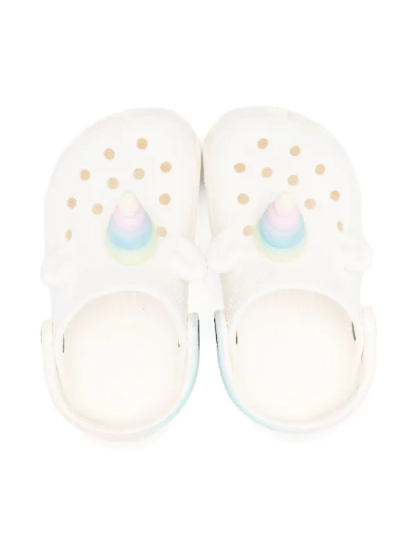Crocs Kids I AM Rainbow Unicorn Clogs White FARFETCH IN
