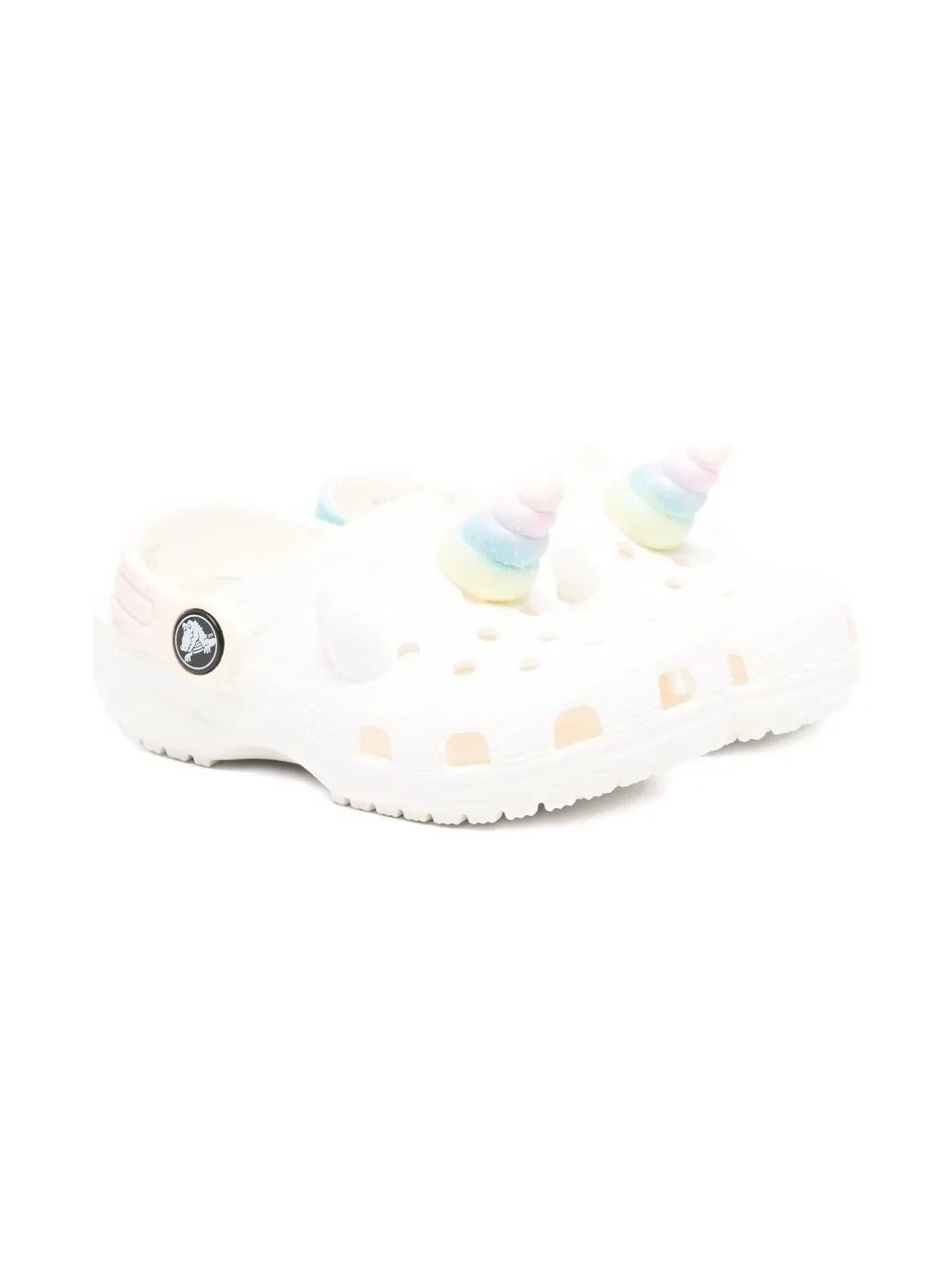 Crocs Kids I AM Rainbow Unicorn clogs White