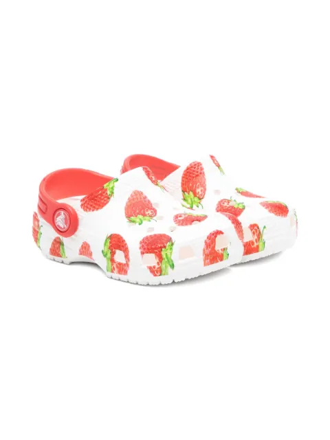 Crocs Kids zuecos con fresas estampadas