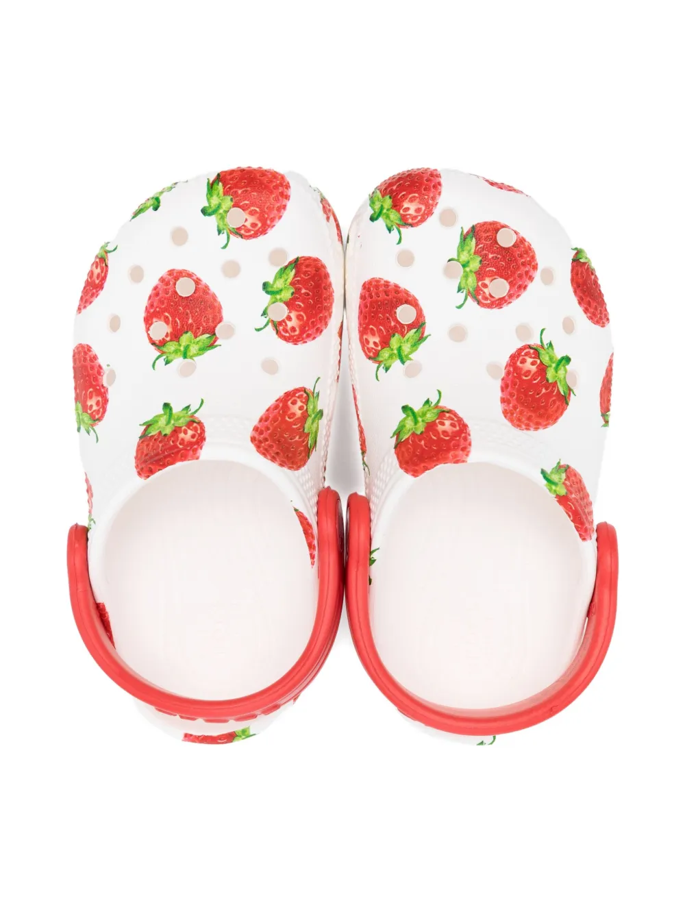 Crocs Kids strawberry-print clogs White