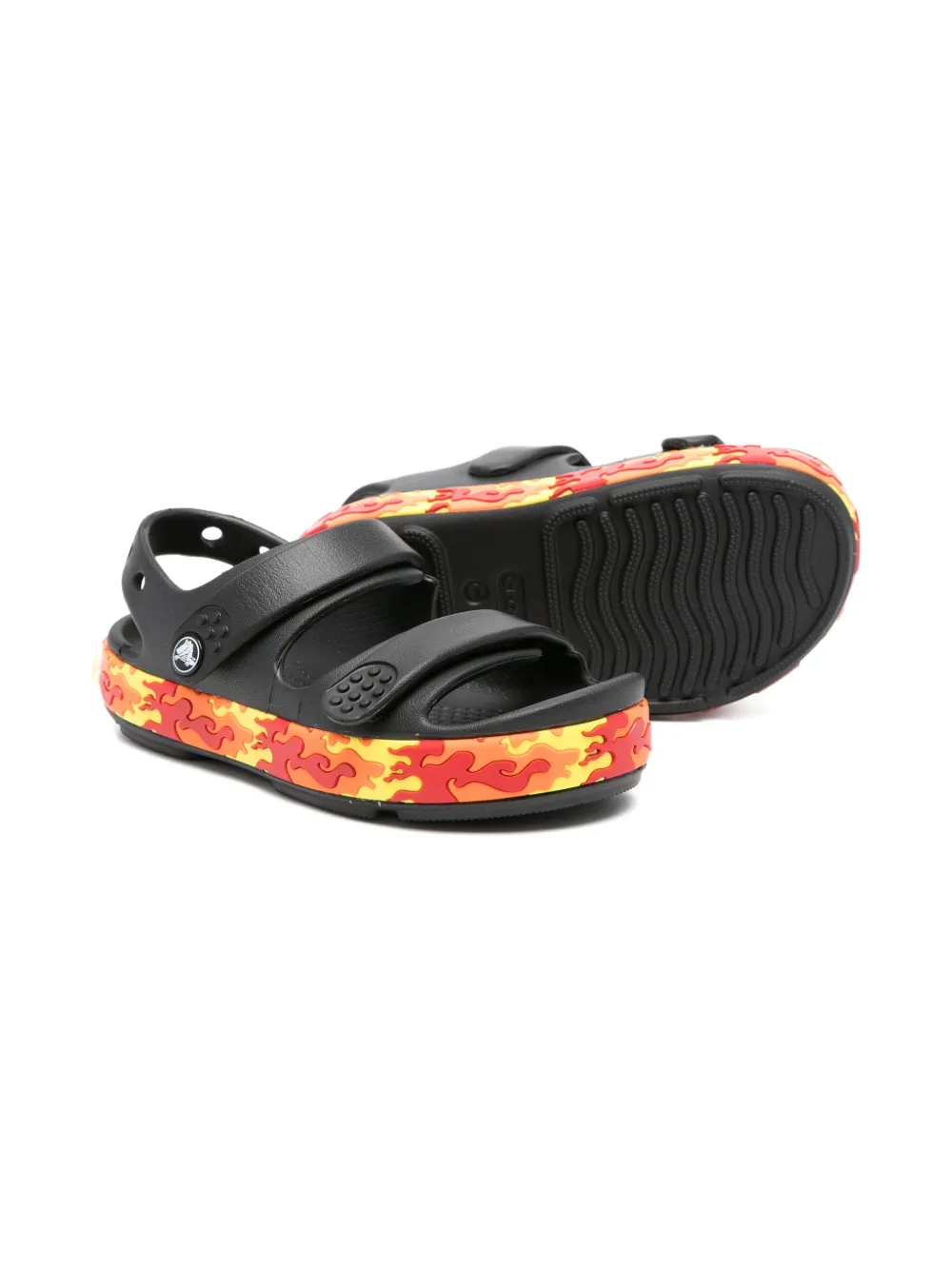 Crocs Kids Crocband Cruiser Flames sandalen Zwart