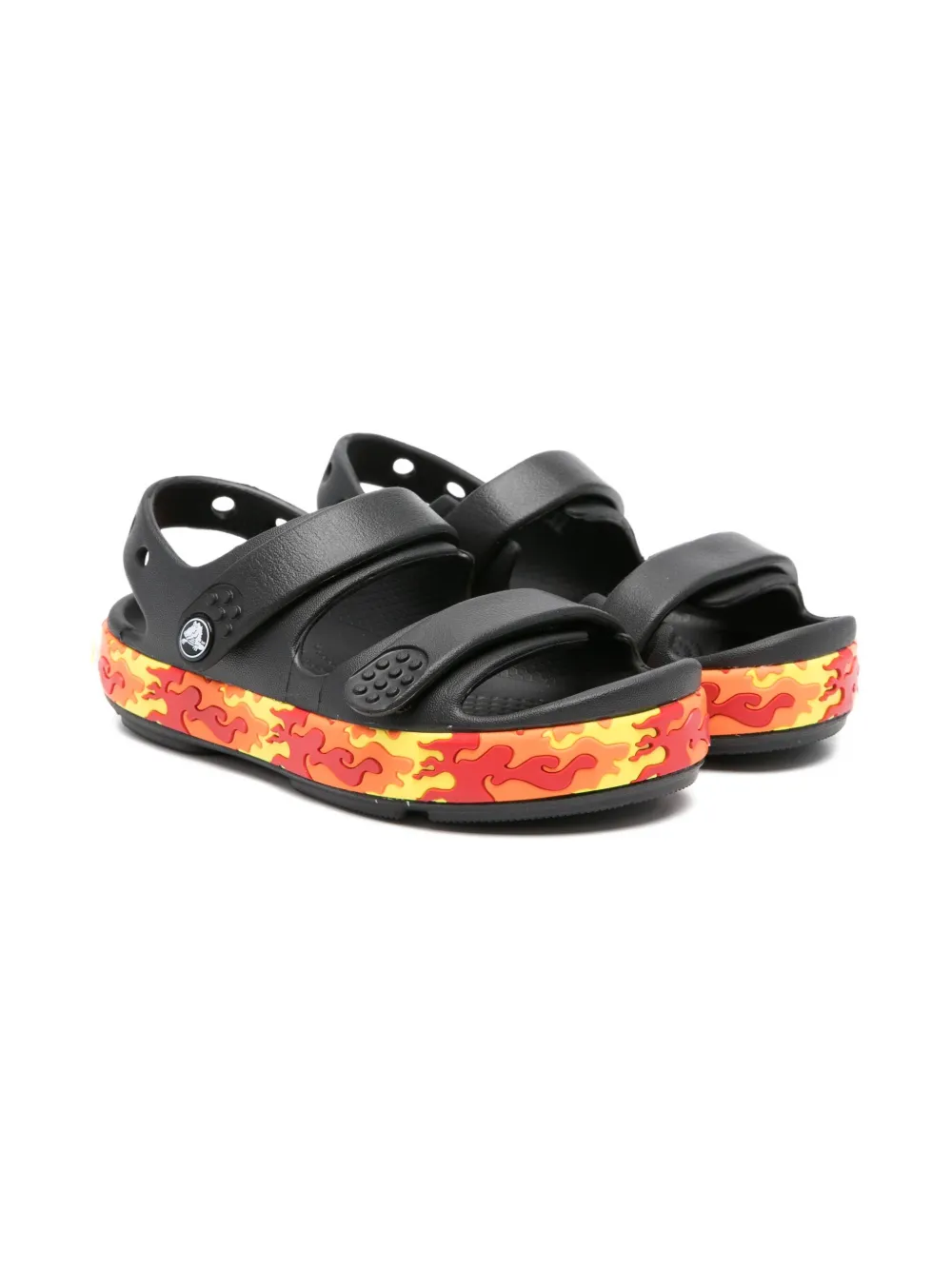 Crocs Kids Crocband Cruiser Flames サンダル - ブラック Crocs Kids Crocband Cruiser Flames サンダル - ブラック
