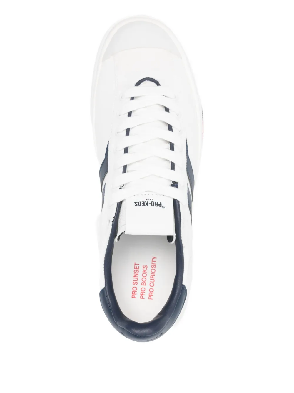 Pro-Keds leather striped low-tops White