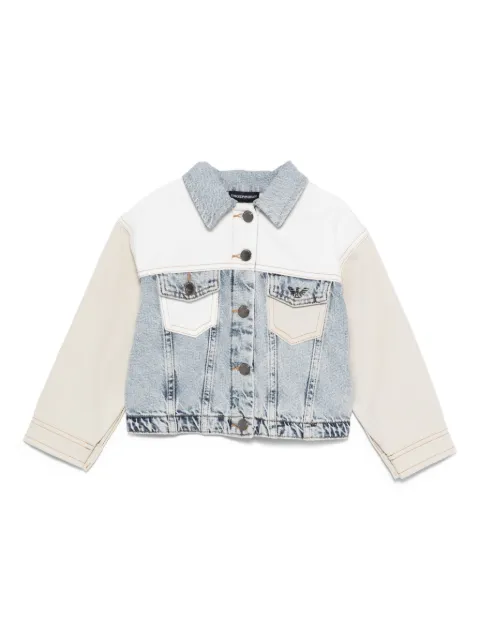 Emporio Armani Kids Jaqueta jeans color block