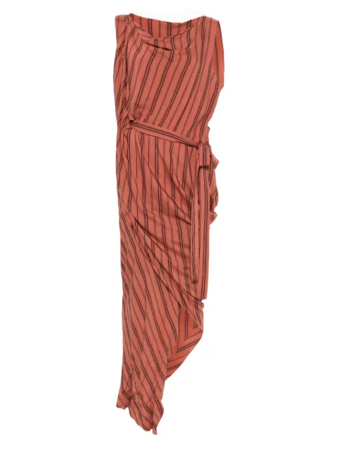 Vivienne Westwood Pre-Owned 2019 striped draped dress