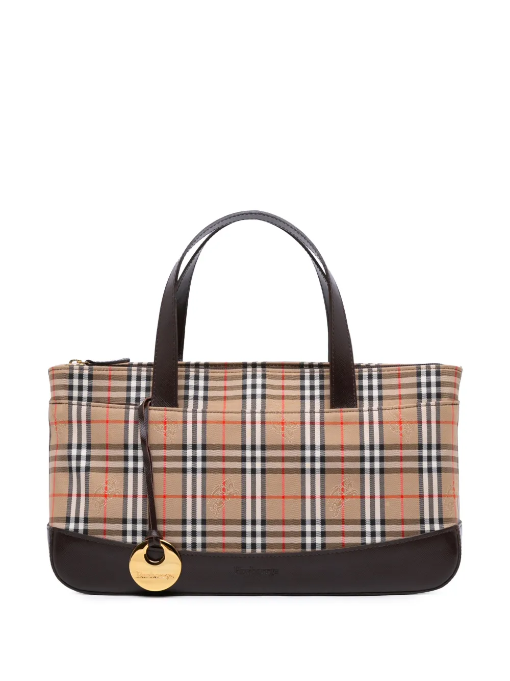 Burberry Pre-Owned 2000-2017 Haymarket Check Canvas handbag | Brown | Image 1